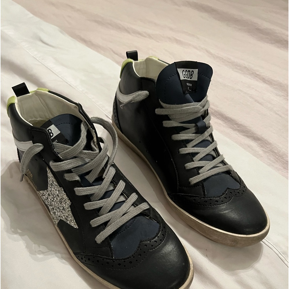Women's Black High-Top Sneakers